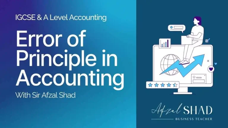 Error of Principle in Accounting in 5 mins – Easy