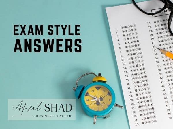 Exam Style Answers (A Level Business)